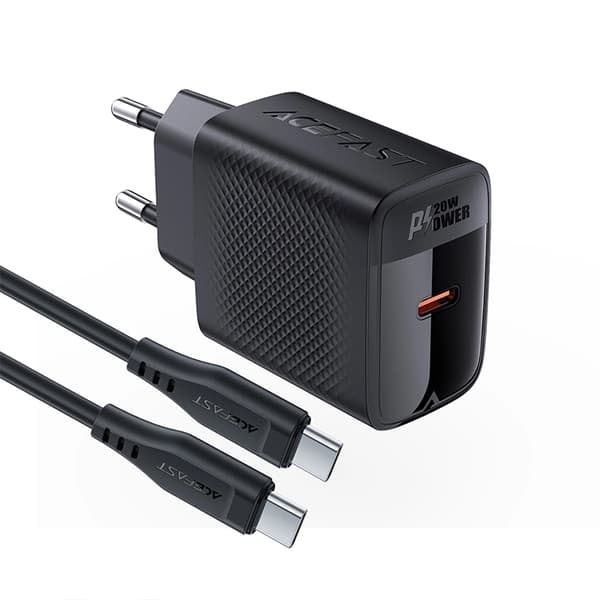Acefast Z6 Snabbladdare 60W GaN Desktop 2x USB-A/2x USB-C PD Svart
