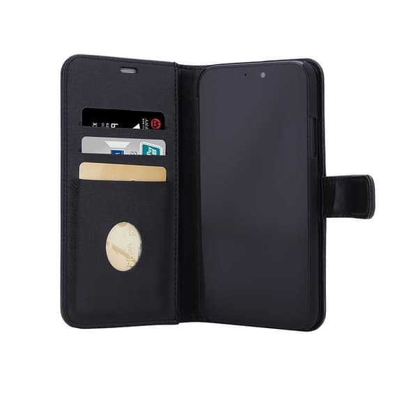 RADICOVER iPhone 12 Pro Max -lompakkokotelo säteilysuojalla - Musta Black