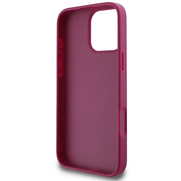 Guess telefontaske til iPhone 16 Pro MagSafe Glitter Script 4G - Lilla