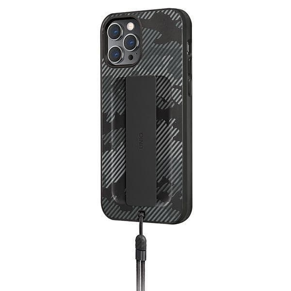 UNIQ Heldro Skal iPhone 12 Pro Max - Charcoal Camo Grå