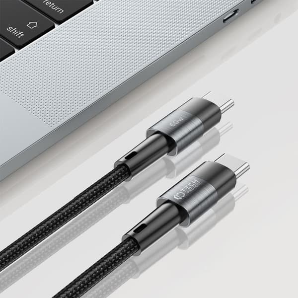 Tech-Protect USB-C till USB-C kabel Ultraboost 1m - Grå Grå