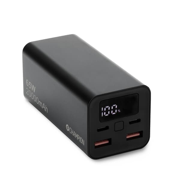 Champion PowerBank 20000 mAh 65W PD Black