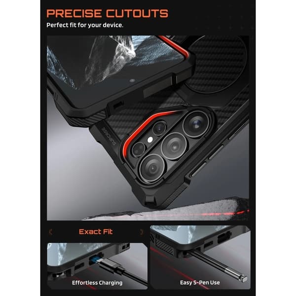 SupCase Mobilskal Til Galaxy S26 Ultra Magsafe UB Grip - Aramid Svart
