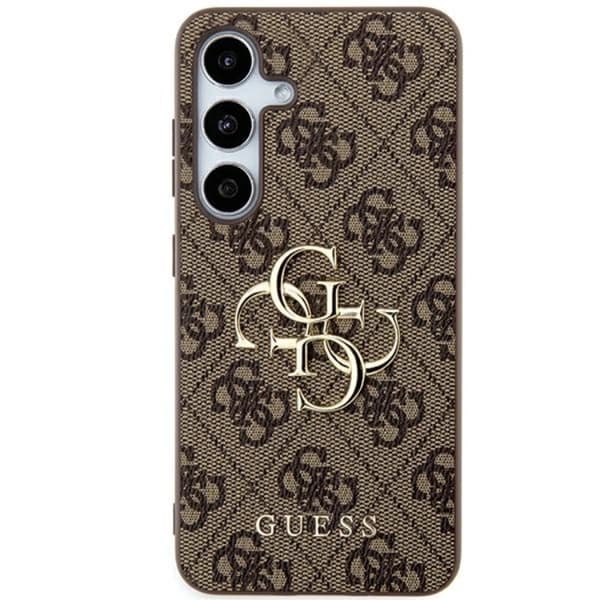Guess Galaxy A55 5G Mobilskal Big Metall Logo - Brun Brun