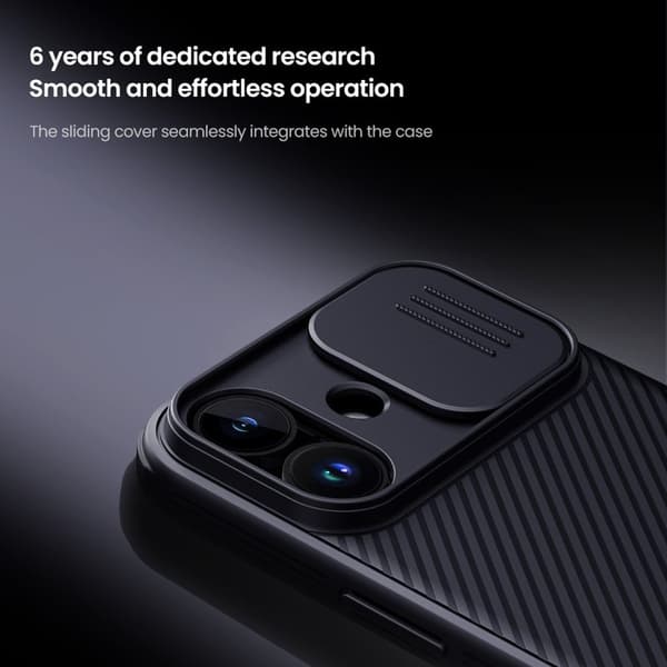 NILLKIN Camshield Pro Mobilskal till iPhone 17 MagSafe TPU + PC Svart
