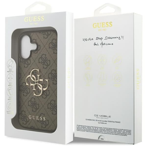 Guess Mobilskal till iPhone 17 4G Big Logo - Brun Brun