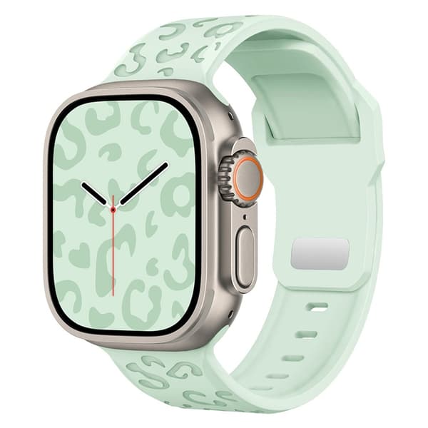 Apple Watch (38/40/41mm) Armband Leopard Texture - Grön Grön