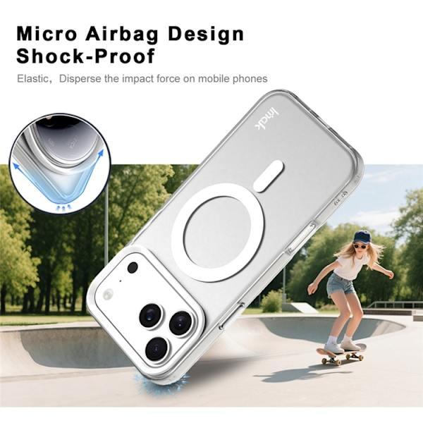 IMAK Mobilskal till iPhone 17 Pro MagSafe Anti Drop - Vit Vit