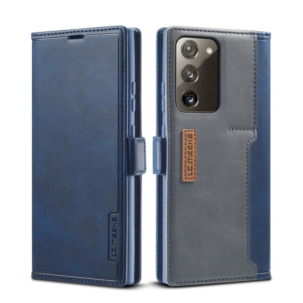 LC.IMEEKE nahkakotelo Samsung Galaxy Note 20 -puhelimelle - sininen Blue
