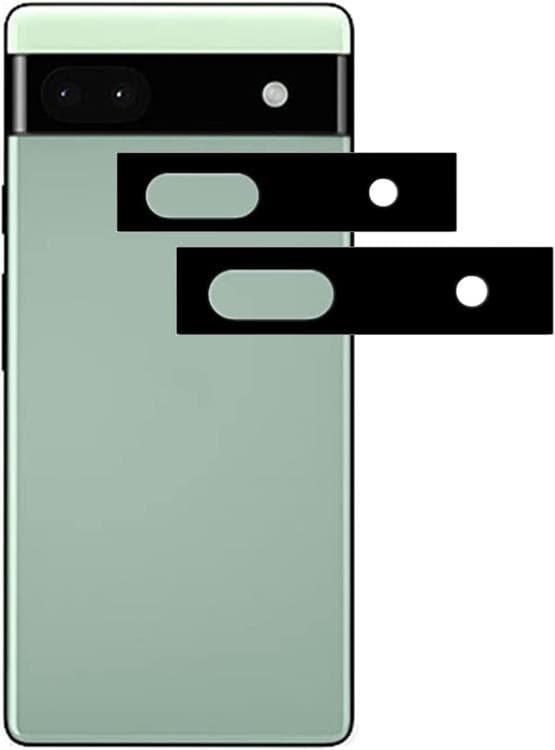 [2-PAK] Google Pixel 6a Hærdet glas Kameralinsebeskyttelse - Sort Black
