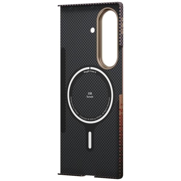 PITAKA Mobilskal till Galaxy Z Fold 7 MagSafe Ultra-Slim - Sunset Brun