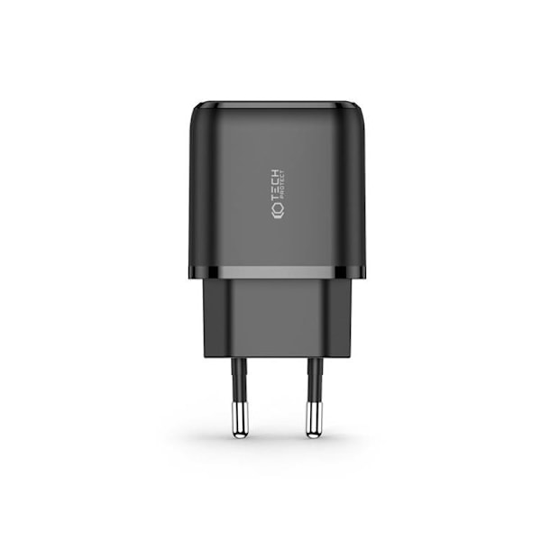 Tech-Protect C20W 2-Port Nätverk Laddare PD20W/QC3.0 - Svart