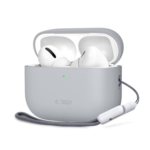 Tech-Protect Apple Airpods Pro 3 Skal Silikon - Crayon Grå Grå