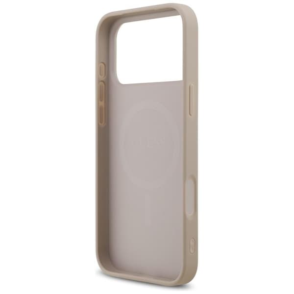 Guess telefontaske til iPhone 17 Pro Max MagSafe 4G trykte striber - lyserød Rosa
