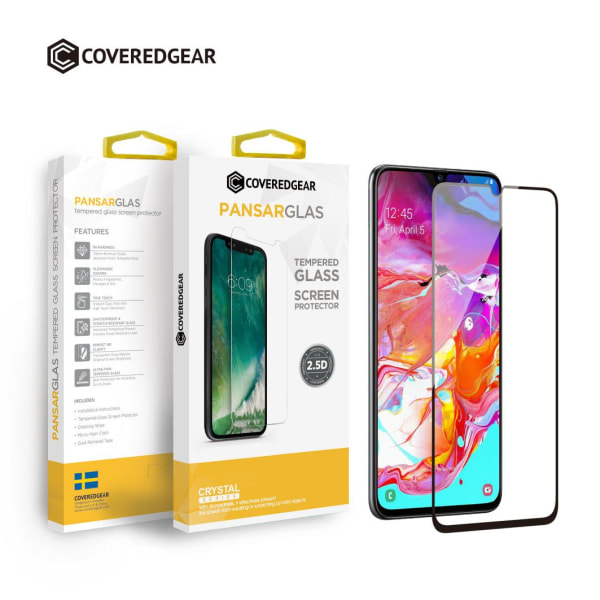 CoveredGear Härdat Glas Skärmskydd till Samsung Galaxy A50 - Sva Svart