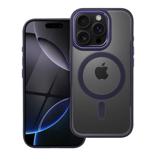Telefontaske til iPhone 16 Pro Magsafe Color Edge - Deep Purple Lila