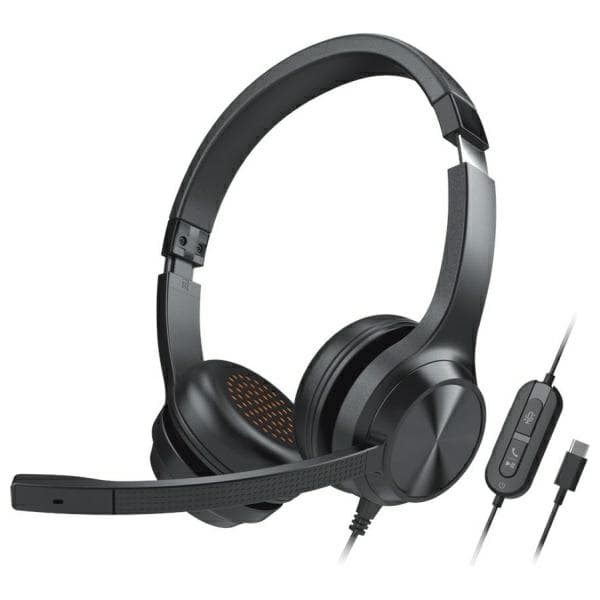 Creative Over-Ear Hörlurar Trådbundna med Mikrofon USB-C Chat USB - Svart Svart