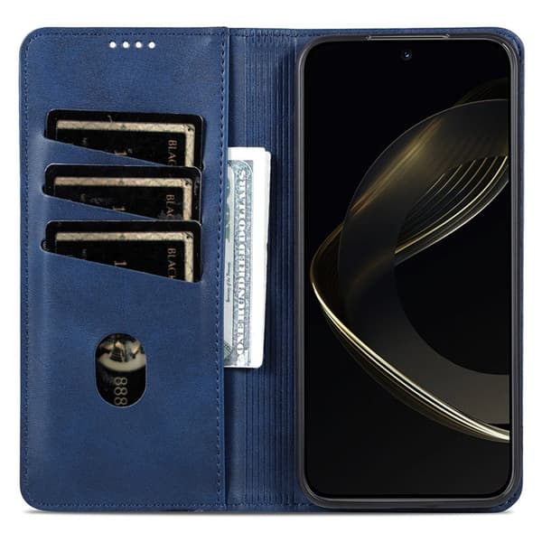 AZNS Xiaomi 15 Pro Plånboksfodral Konstläder - Blå