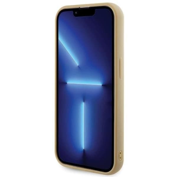 Guess Mobilskal till iPhone 15 Pro Disco Metal Script - Guld Guld