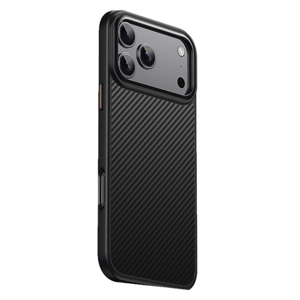 Telefontaske til iPhone 17 Pro MagSafe Carbon Fiber - Sort Svart
