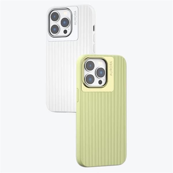 Mobilskal till iPhone 14 Pro Max Aurora Stripes - Svart Svart