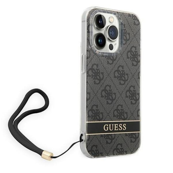 GUESS iPhone 14 Pro Max Skal Print Strap - Svart Svart