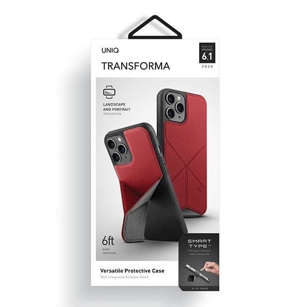 UNIQ Transforma Skal iPhone 12 / 12 Pro - Coral Röd Röd