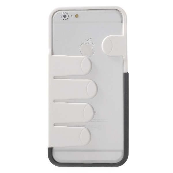 Bumper skal till Apple iPhone 6 / 6S  - Vit Fingrar Vit