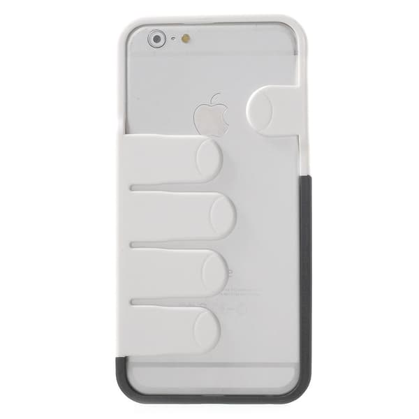 Kofangeretui til Apple iPhone 6/6S - Hvide Fingre White