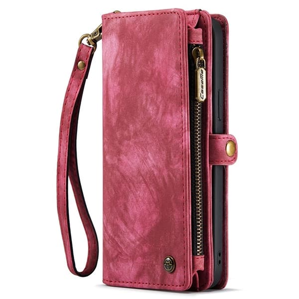 CASEME iPhone 15 Pro Plånboksfodral 008 Detachable - Röd Röd