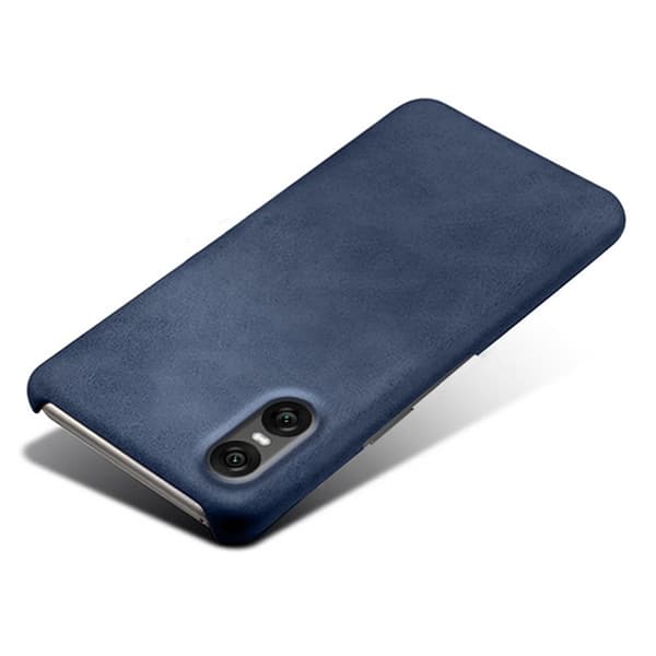 Mobilskal till Sony Xperia 10 VII Calfskin Texture PU-Läder - Blå Blå