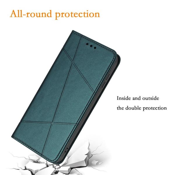 Plånboksfodral för Samsung Galaxy S26 Plus Konstläder Stativ - Grön