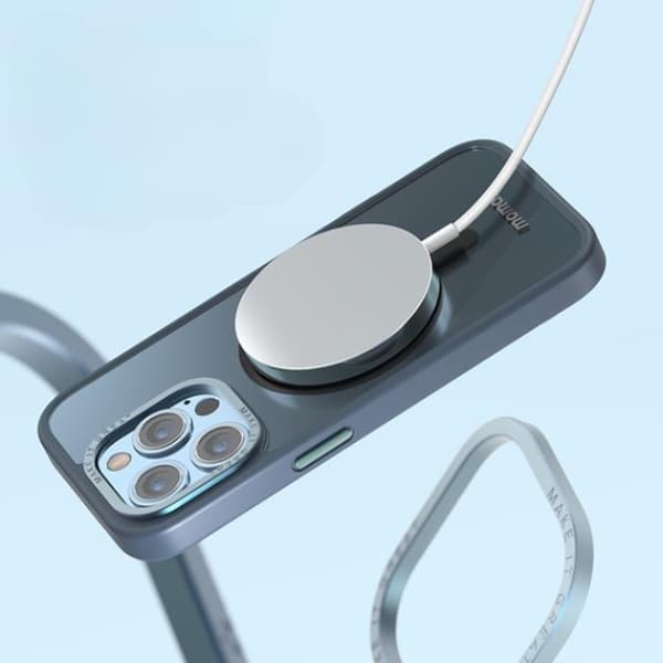 MOMAX iPhone 14 Skal Magsafe - Blå