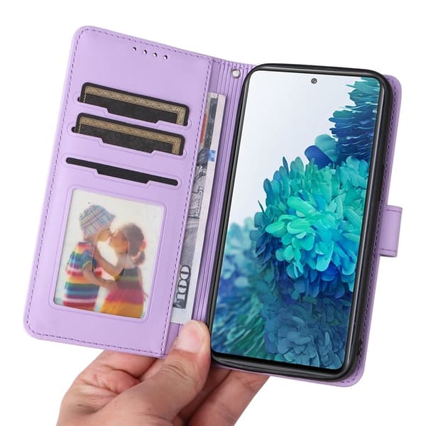 BETOPNICE Samsung Galaxy S20 FE Plånboksfodral Konstläder - Lila