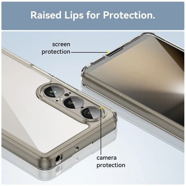 Mobilskal till Sony Xperia 1 VII Acrylic TPU - Grå