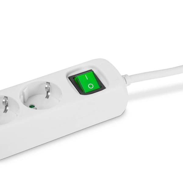 HAMA strømfordelingsenhed 3-vejs switch Hvid 1,4m