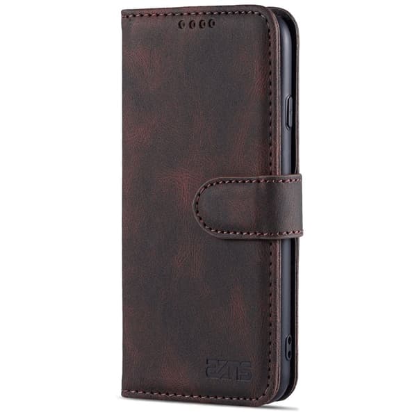 AZNS iPhone SE (2022)/SE (2020)/8/7 Plånboksfodral Konstläder - Brun
