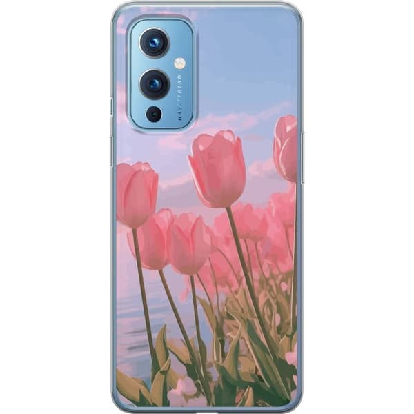 Mobilskal till OnePlus 9 med Rosa Tulpaner
