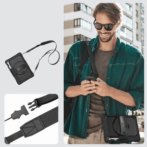 Tech Protect Galaxy Tab S10 FE Plus Etui Solid - Sort Svart