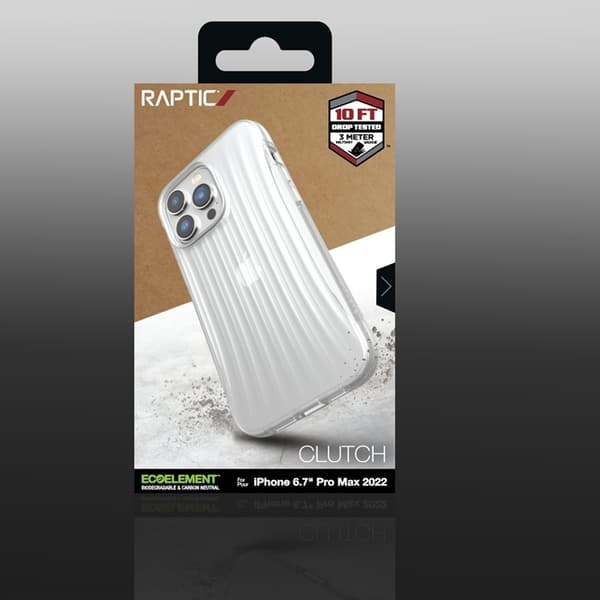 Raptic iPhone 14 Pro Max Skal Clutch - Läpinäkyvä Transparent