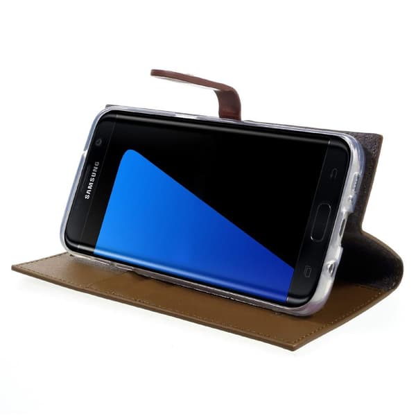 Mercury Romance Pungeetui til Samsung Galaxy S7 Edge - Brun Brown
