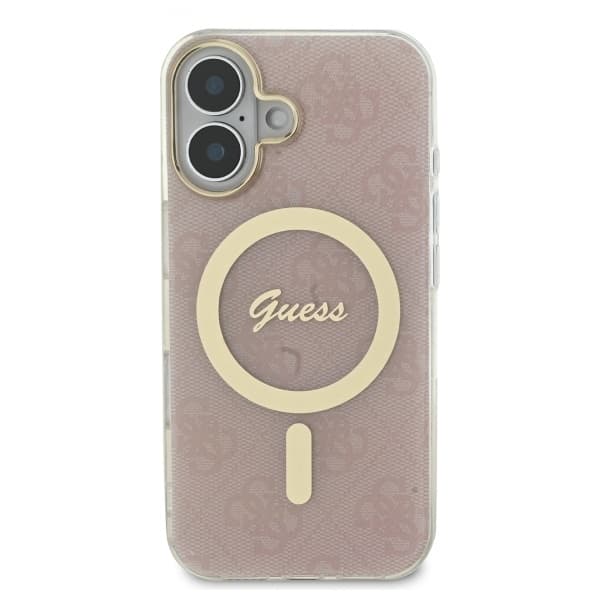 Guess Mobilskal till iPhone 16 MagSafe IML 4G - Rosa Rosa