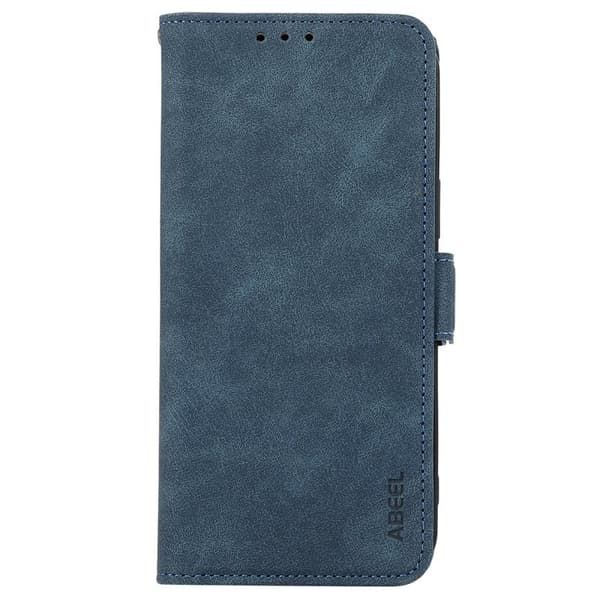 ABEEL Mobilskal till Samsung Galaxy S25 FE KonstLäder Folio Ställ Blå