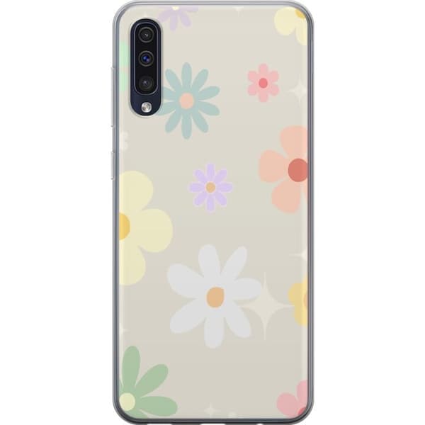 Mobilskal till Samsung Galaxy A50 med fejdande blommor