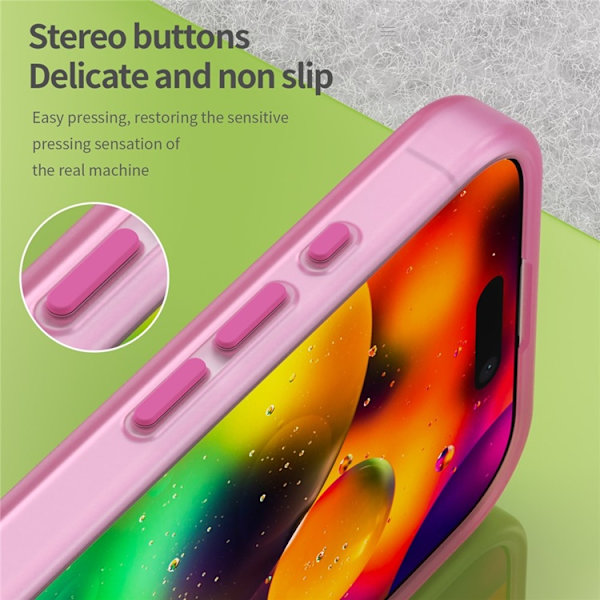 Mobilskal till iPhone 17 MagSafe Slim Matte Translucent - Rosa Rosa