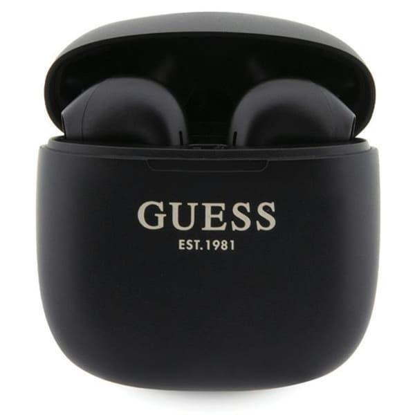 Guess TWS EST Logo Bluetooth In-Ear-høretelefoner+opladningsstation Black