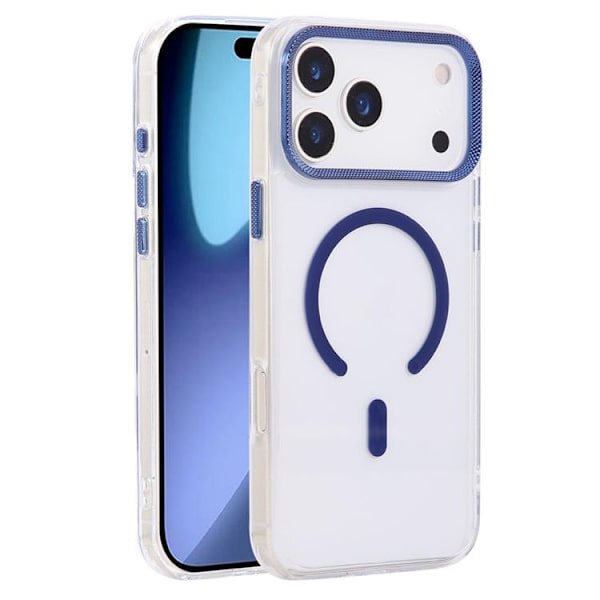 Mobilskal till iPhone 17 Pro Max MagSafe Texture Frame - Blå Blå