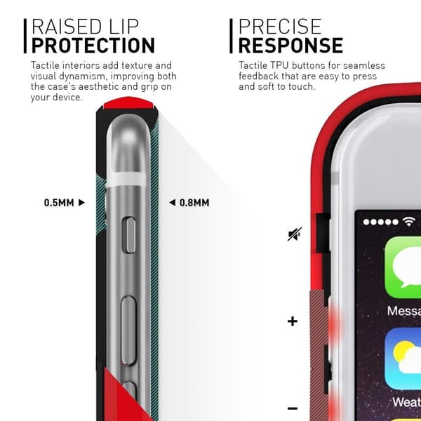 Caseology Fusion Bumper Cover til Apple iPhone 6 / 6S - Rød Red