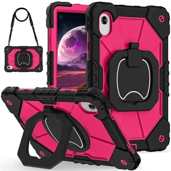 Lenovo M11/Idea Tab Mobilskal Silikon Kickstand Rosa