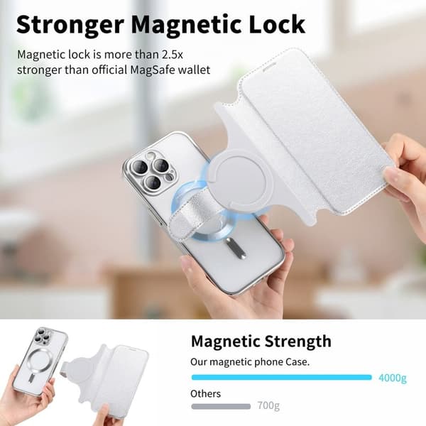 CASENEO Mobilskal till iPhone 16 Pro Max TPU Inre - Silver